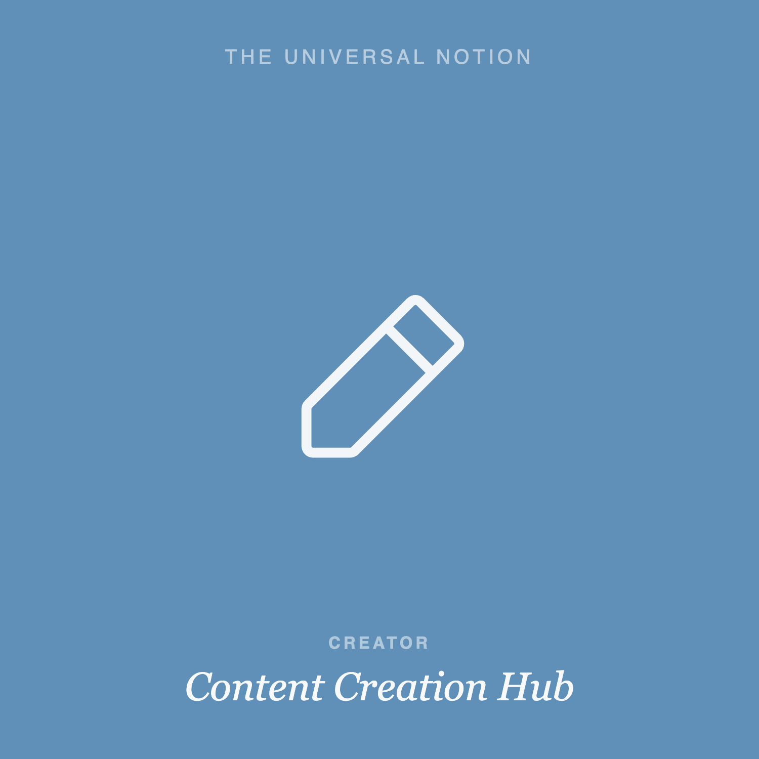 Content Creation Hub — Notion template for planning and scheduling content