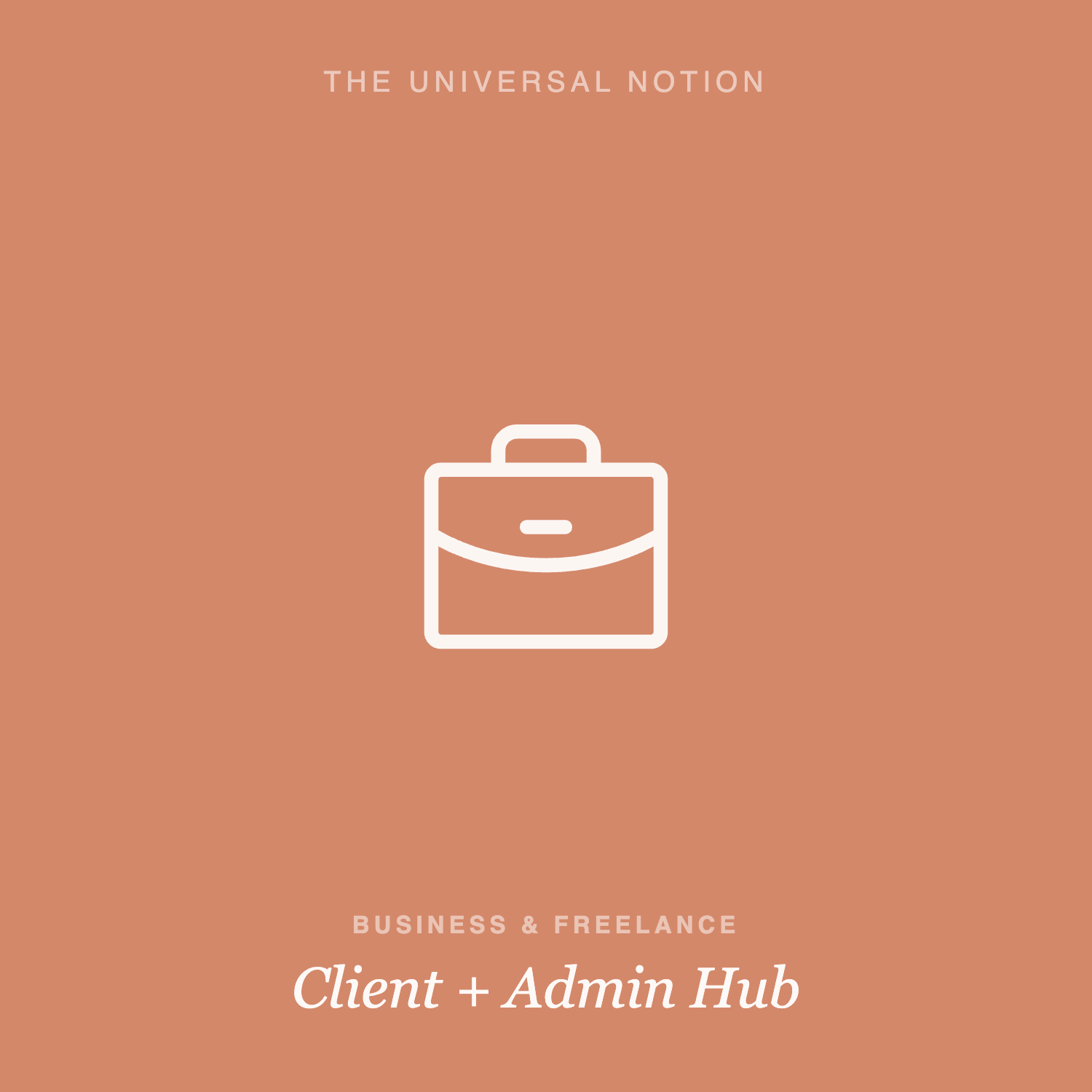 Client + Admin Hub — Notion template for managing clients and freelance projects